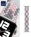 Apple Watch 38mm Uyumlu Wiwu Braided Solo Loop Contrast Color Small Kordon - 2