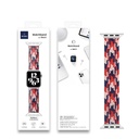 Apple Watch 42mm Uyumlu Wiwu Braided Solo Loop Contrast Color Large Kordon - 13