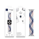 Apple Watch 44mm Uyumlu Wiwu Braided Solo Loop Contrast Color Large Kordon - 1