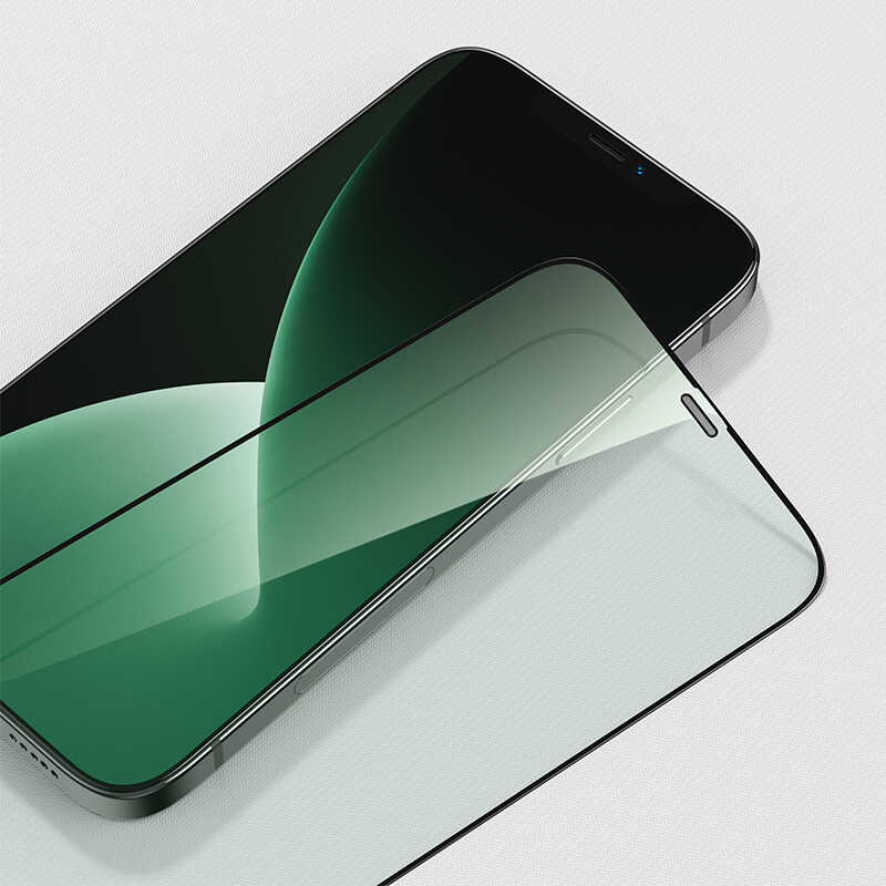 Apple iPhone 12 Uyumlu ​​​​Benks 0.3mm V Pro Dust Proof Green Light Ekran Koruyucu - 11