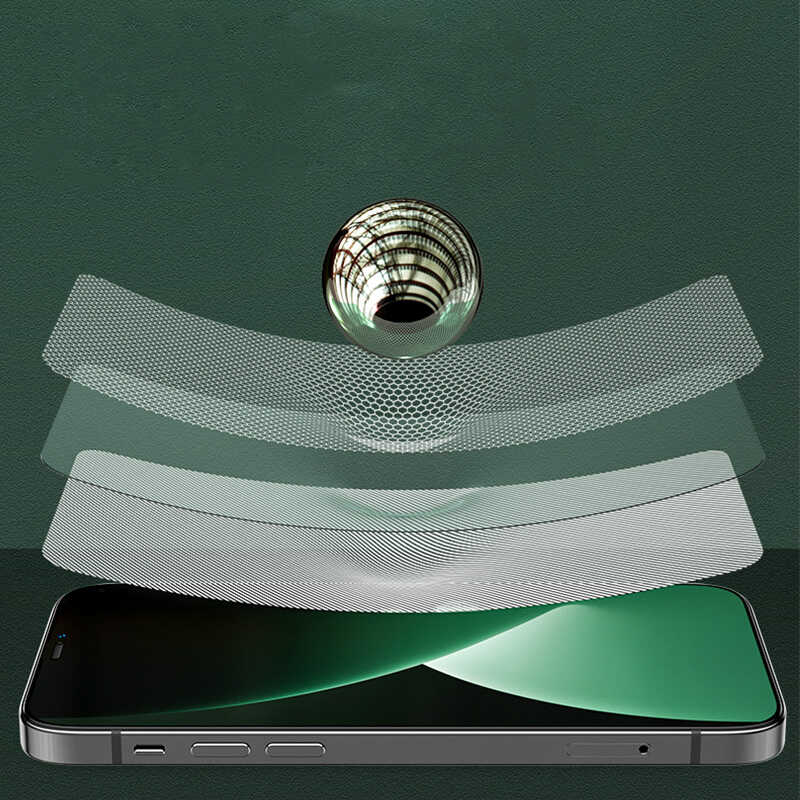 Apple iPhone 12 Pro Max Uyumlu ​​​​Benks 0.3mm V Pro Dust Proof Green Light Ekran Koruyucu - 6