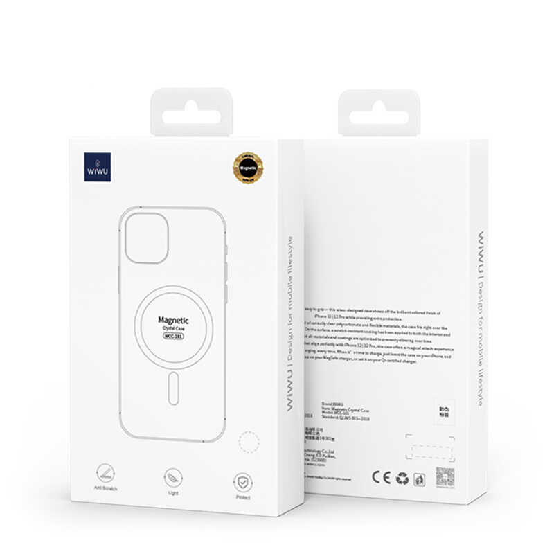 Apple iPhone 12 Mini Uyumlu Kılıf Wiwu Magnetic Crystal Kapak - 1