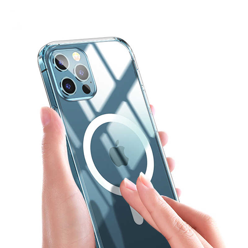 Apple iPhone 12 Pro Max Uyumlu Kılıf Wiwu Magnetic Crystal Kapak - 5