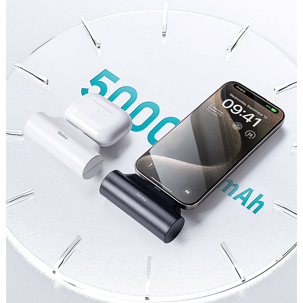 Benks PB15 Taşınabilir Standlı Lightning Portlu Powerbank 5000mAh - 11