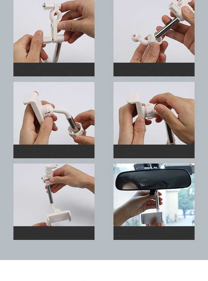 Zore LG-01 Dikiz Aynası Telefon Tutucu - 1