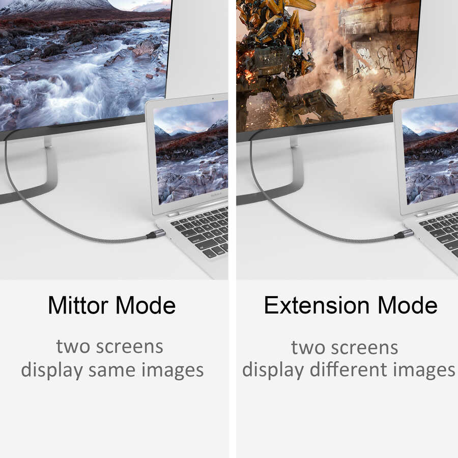 Qgeem QG-UA13 Type-C To Display Port Kablo - 10