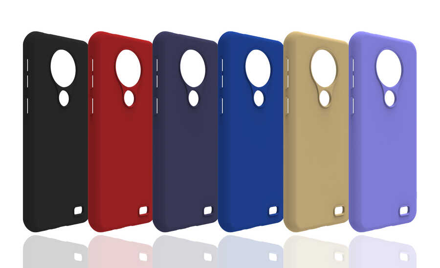 Reeder P13 Blue Max 2020 Uyumlu Kılıf Zore Biye Silikon - 1