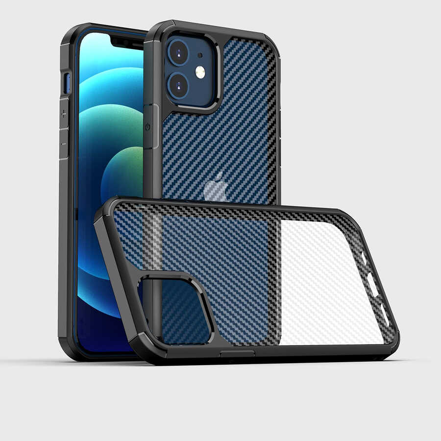 Apple iPhone 12 Mini Uyumlu Kılıf Zore İnoks Kapak - 1