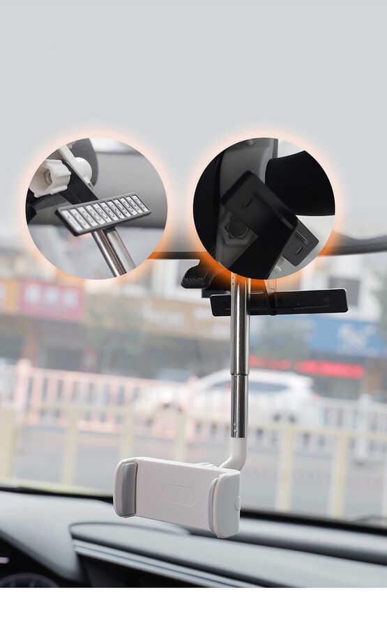 Zore LG-01 Dikiz Aynası Telefon Tutucu - 6