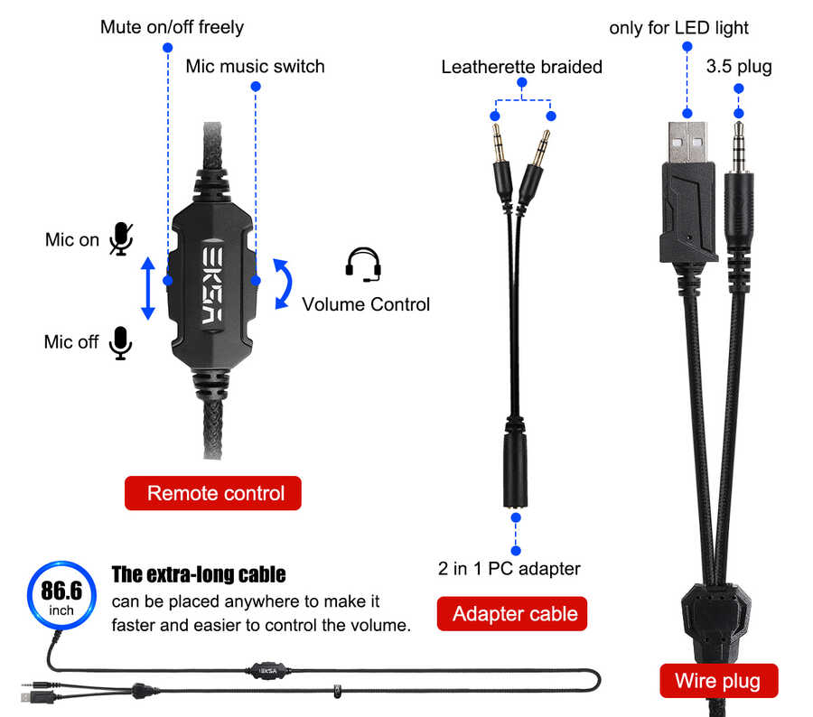 Eksa E3000 3.5mm Kulaklık - 8