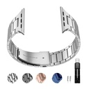 Apple Watch 40mm Uyumlu Wiwu Ultra Thin Steel Belt Three Beads Metal Kordon - 2