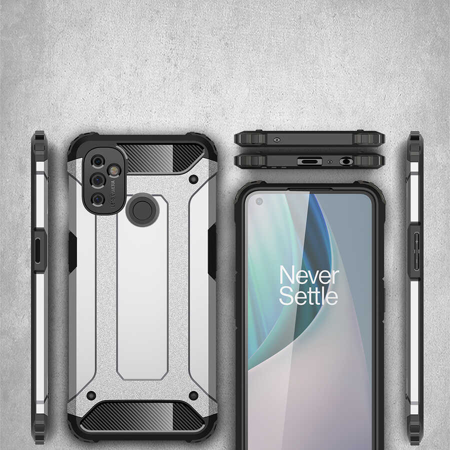 OnePlus Nord N100 Uyumlu Kılıf Zore Crash Silikon Kapak - 3