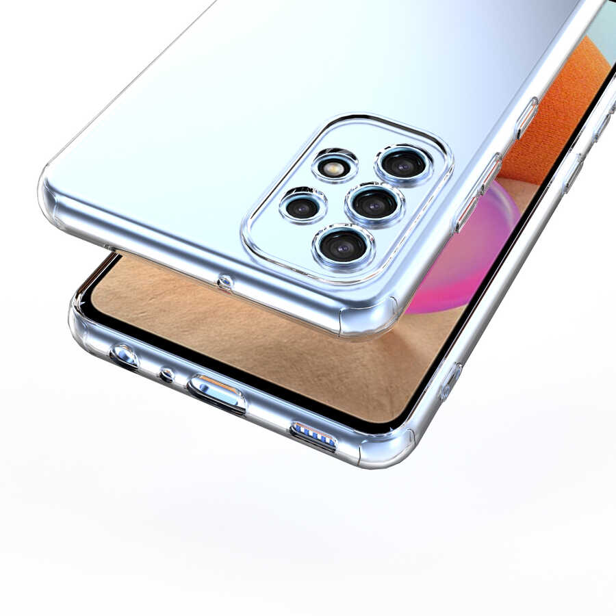 Samsung Galaxy A32 4G Uyumlu Kılıf Zore Kamera Korumalı Süper Silikon Kapak - 4