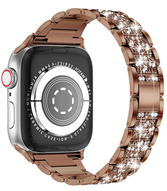 Apple Watch 38mm Uyumlu Wiwu Three Beads Set Auger Metal Kordon - 7