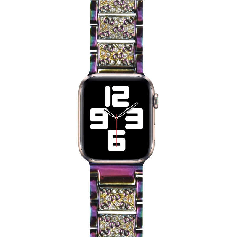 Apple Watch 38mm Uyumlu Wiwu Three Beads Set Auger Metal Kordon - 9