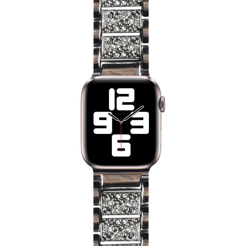 Apple Watch 38mm Uyumlu Wiwu Three Beads Set Auger Metal Kordon - 10