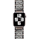 Apple Watch 38mm Uyumlu Wiwu Three Beads Set Auger Metal Kordon - 10