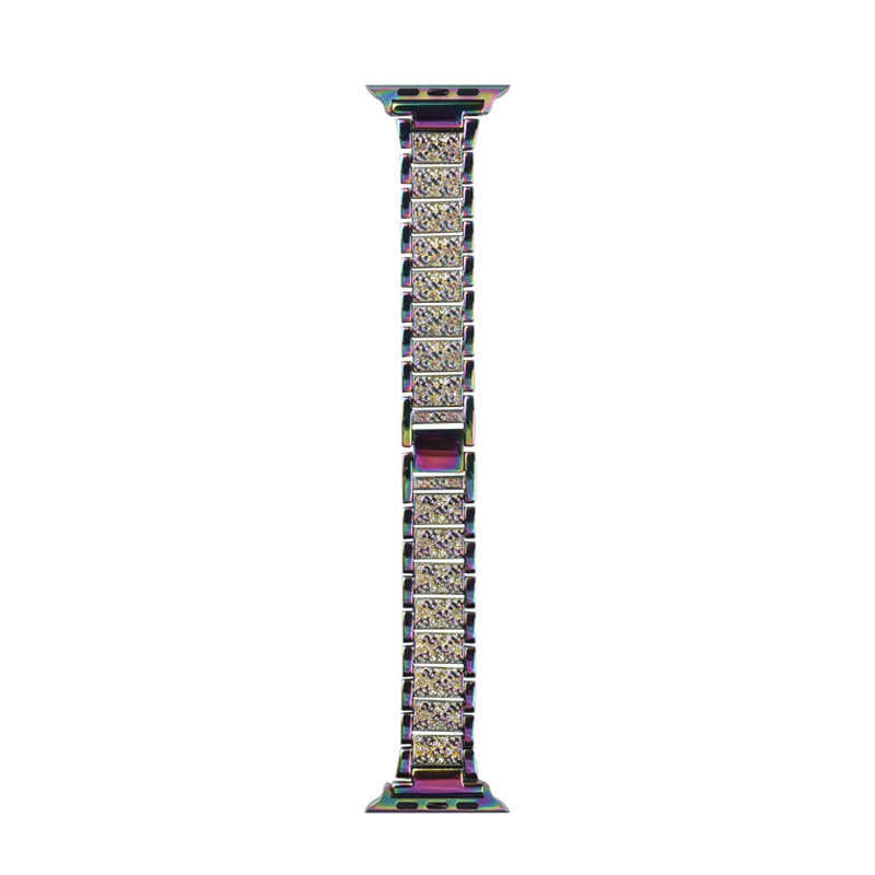 Apple Watch 38mm Uyumlu Wiwu Three Beads Set Auger Metal Kordon - 17