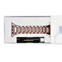 Apple Watch 38mm Uyumlu Wiwu Three Beads Set Auger Metal Kordon - 23
