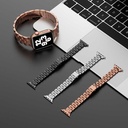 Apple Watch 38mm Uyumlu Wiwu Seven Beads Steel Belt Metal Kordon - 1