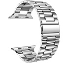Apple Watch 38mm Uyumlu Wiwu Ultra Thin Steel Belt Three Beads Metal Kordon - 4