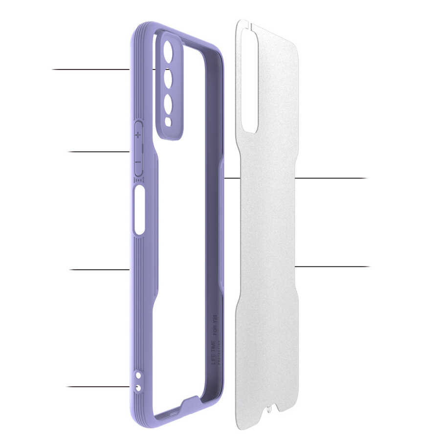 Vivo Y20 Uyumlu Kılıf Zore Parfe Kapak - 2