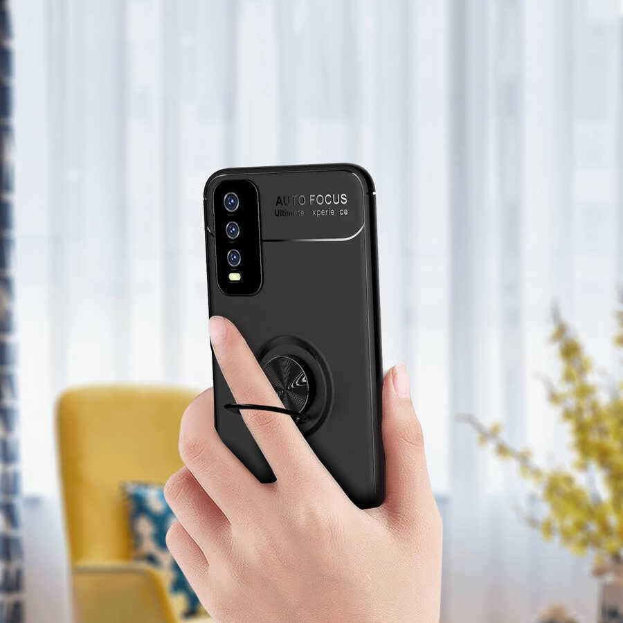 Vivo Y20S Uyumlu Kılıf Zore Ravel Silikon Kapak - 1