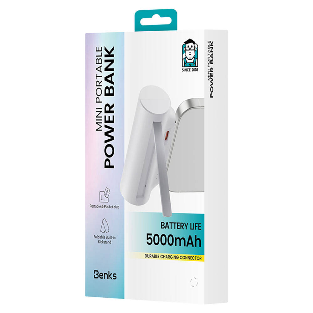 Benks PB15 Taşınabilir Standlı Type-C Portlu Powerbank 5000mAh - 14