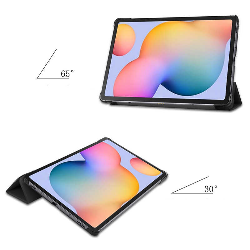 Samsung Galaxy Tab S7 FE LTE Uyumlu (T737-T736-T733-T730) Zore Smart Cover Standlı 1-1 Kılıf - 2