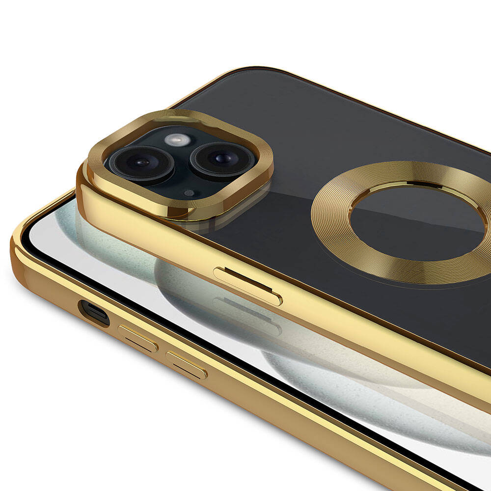 Apple iPhone 15 Uyumlu Kılıf Tek Kamera Çerçeveli Logo Gösteren Zore Omega Kapak - 2