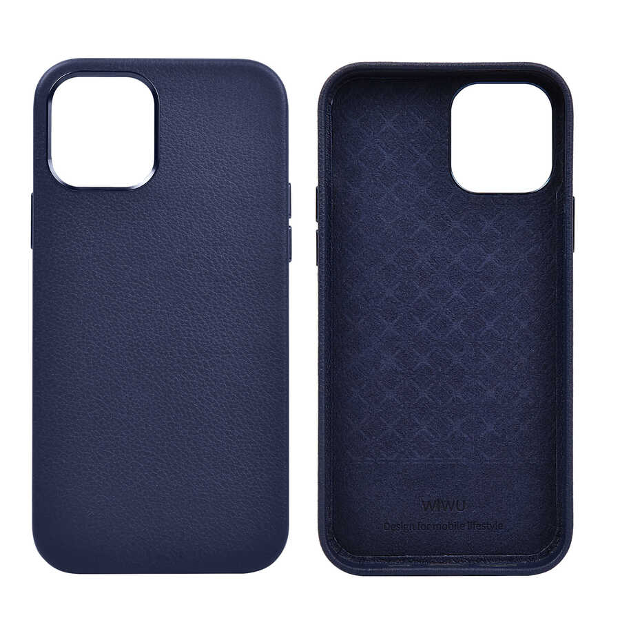 Apple iPhone 12 Pro Uyumlu Kılıf Wiwu Calfskin Kapak - 6