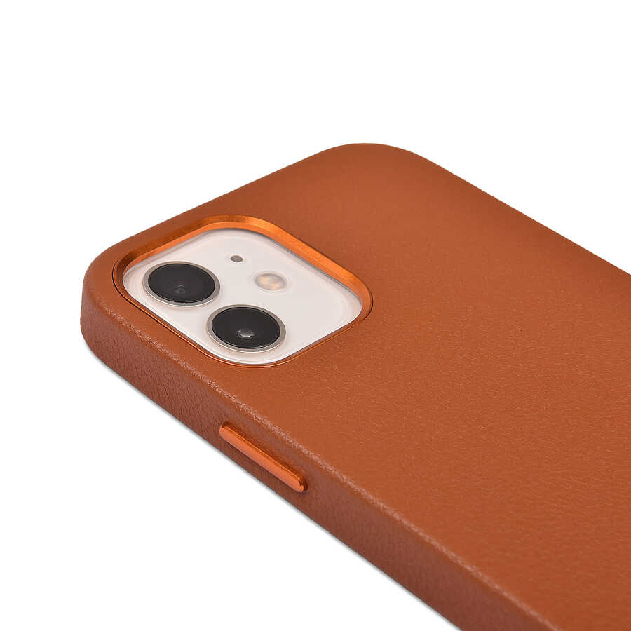 Apple iPhone 12 Pro Max Uyumlu Kılıf Wiwu Calfskin Kapak - 2