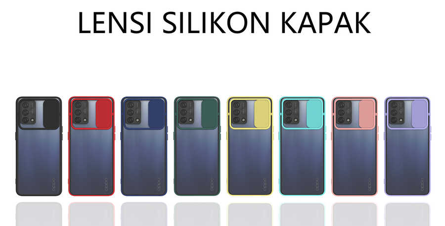 Oppo A74 4G Uyumlu Kılıf Zore Lensi Kapak - 1