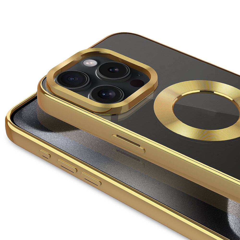 Apple iPhone 15 Pro Uyumlu Kılıf Tek Kamera Çerçeveli Logo Gösteren Zore Omega Kapak - 2