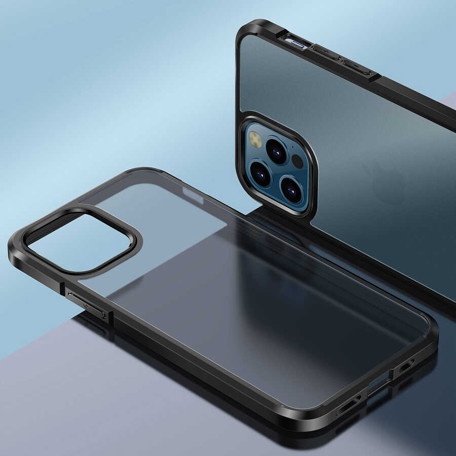 Apple iPhone 12 Pro Max Uyumlu Kılıf Wlons H-Bom Kapak - 1