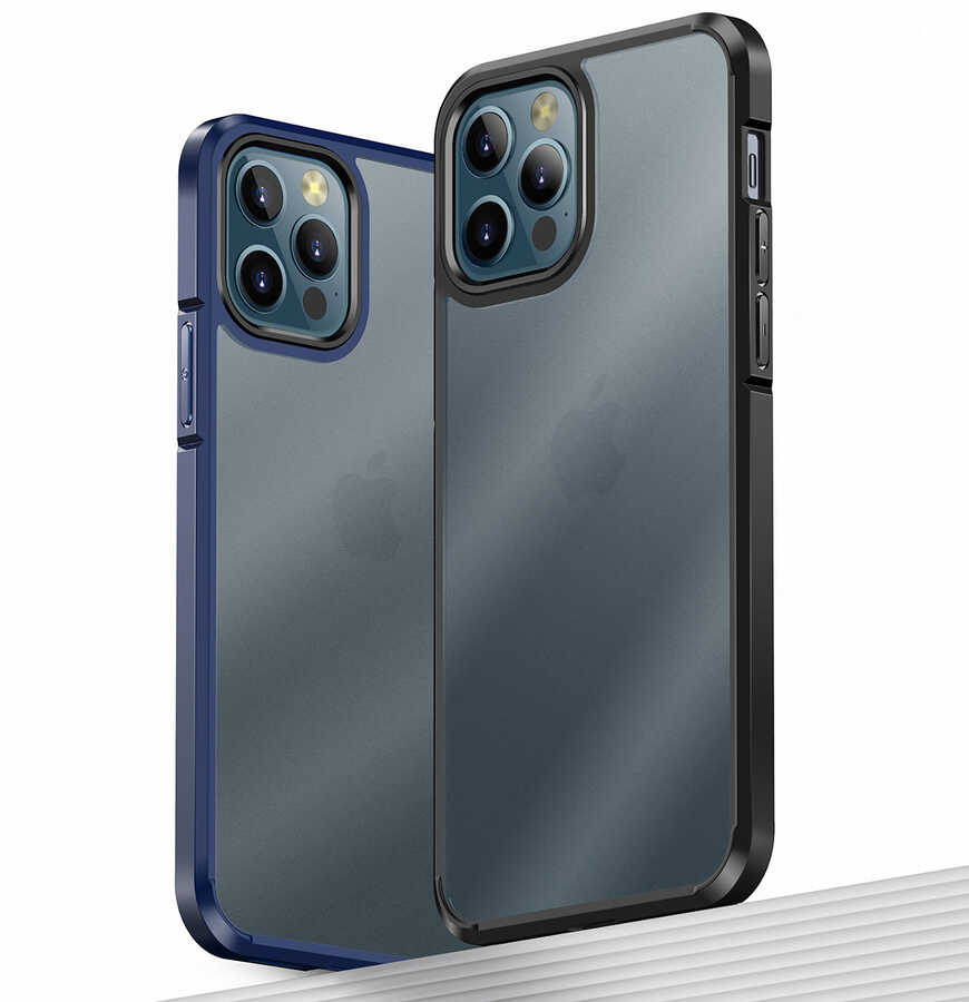 Apple iPhone 12 Pro Max Uyumlu Kılıf Wlons H-Bom Kapak - 3