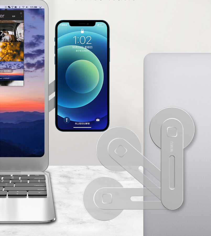 Wiwu ZM306 Laptop - Monitör Telefon Tutucu - 3