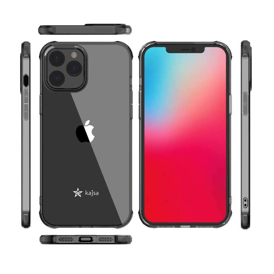 Apple iPhone 12 Pro Max Uyumlu Kılıf Kajsa Transparent Kapak - 1