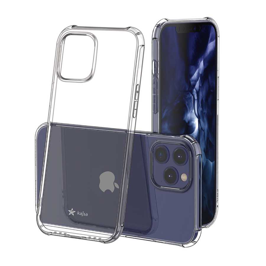 Apple iPhone 12 Pro Max Uyumlu Kılıf Kajsa Transparent Kapak - 3