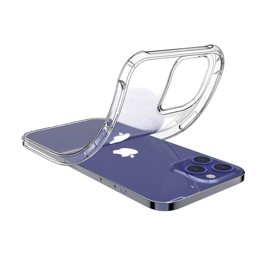 Apple iPhone 12 Pro Max Uyumlu Kılıf Kajsa Transparent Kapak - 5
