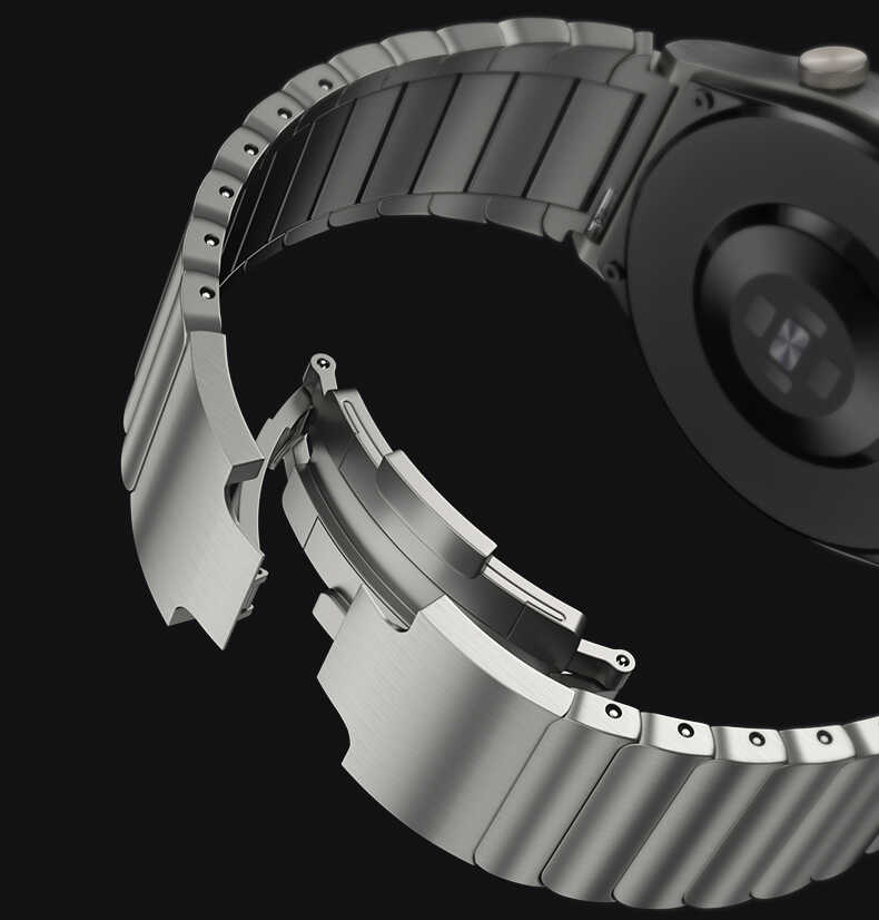 Huawei GT2 46mm Uyumlu KRD-35 22mm Metal Kordon - 5