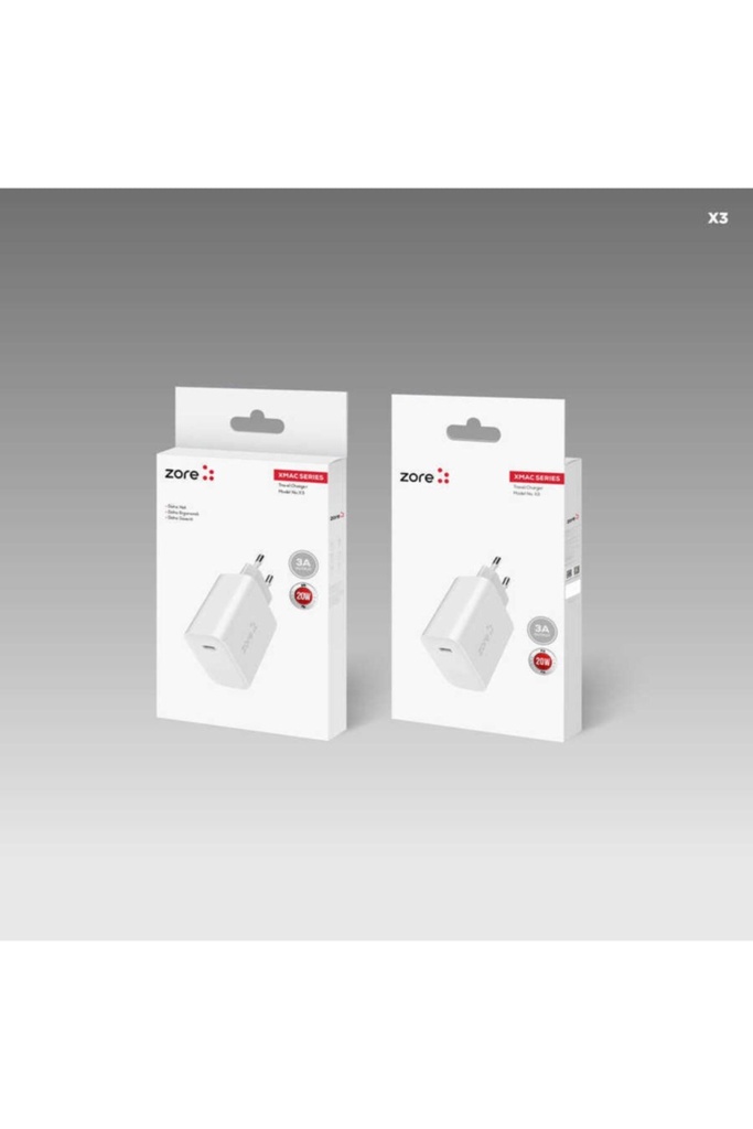 ​XMac Serisi X3 20W Seyahat Şarj Başlığı