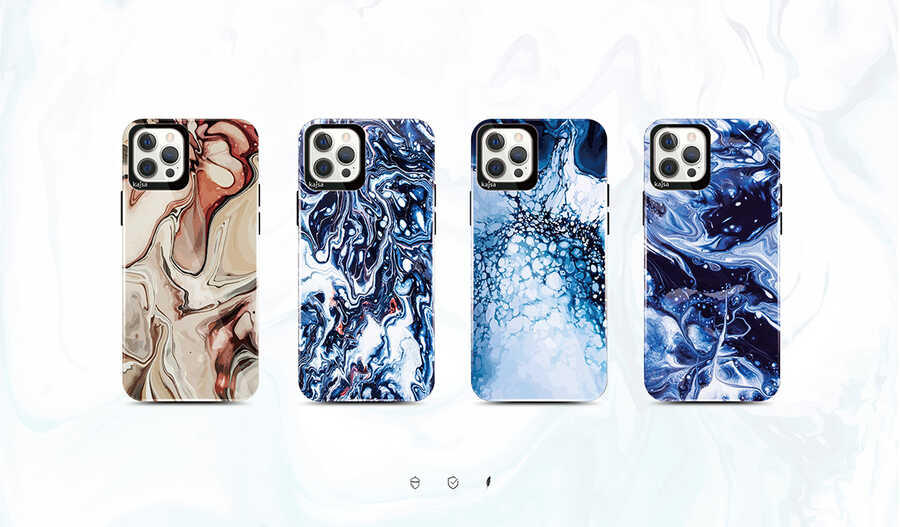 Apple iPhone 12 Pro Max Uyumlu Kılıf Kajsa Lava Kapak - 1