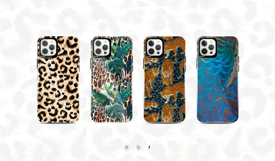 Apple iPhone 12 Pro Max Uyumlu Kılıf Kajsa Wild Kapak - 2