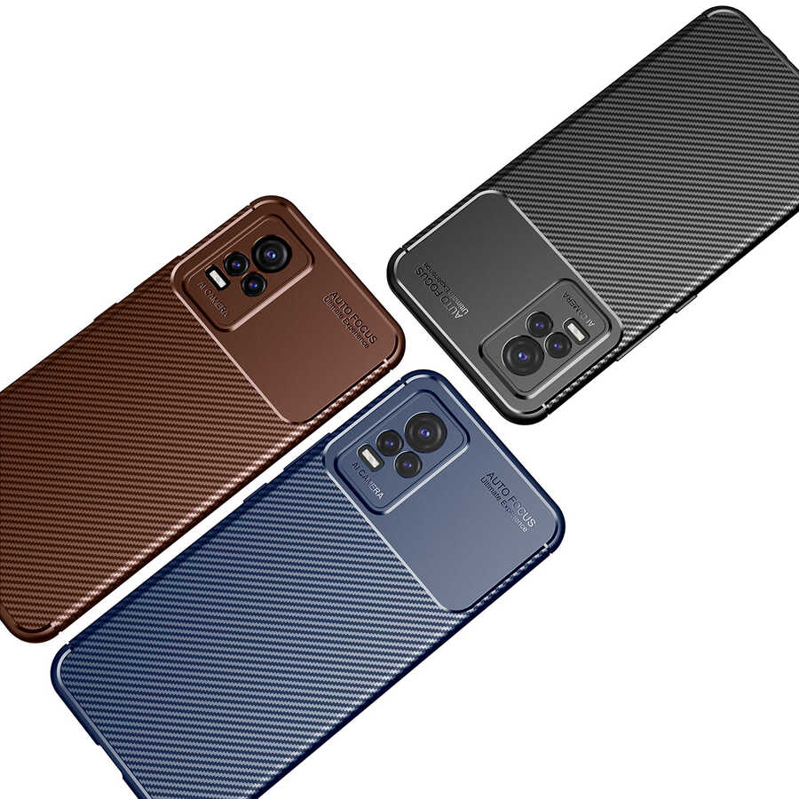 Vivo V21E Uyumlu Kılıf Zore Negro Silikon Kapak - 6