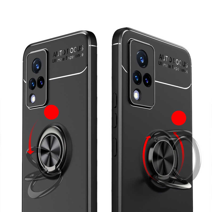 Vivo V21 Uyumlu Kılıf Zore Ravel Silikon Kapak - 7