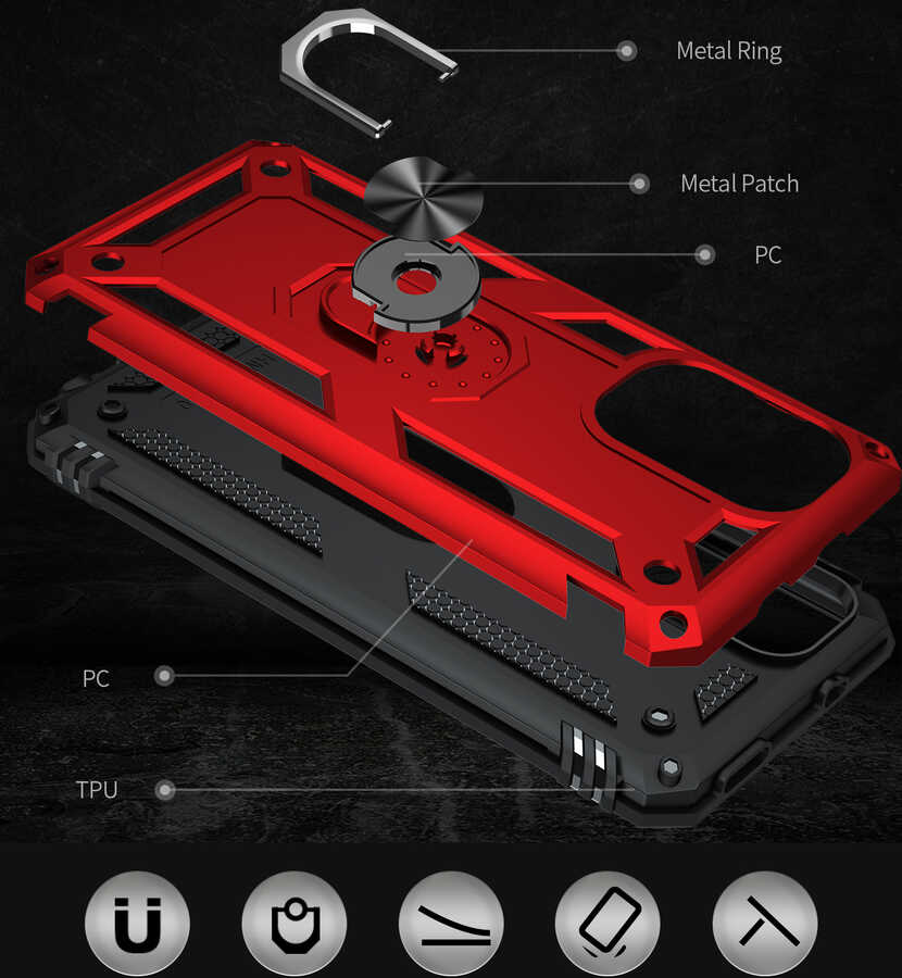 Xiaomi Mi 11i Uyumlu Kılıf Zore Vega Kapak - 3