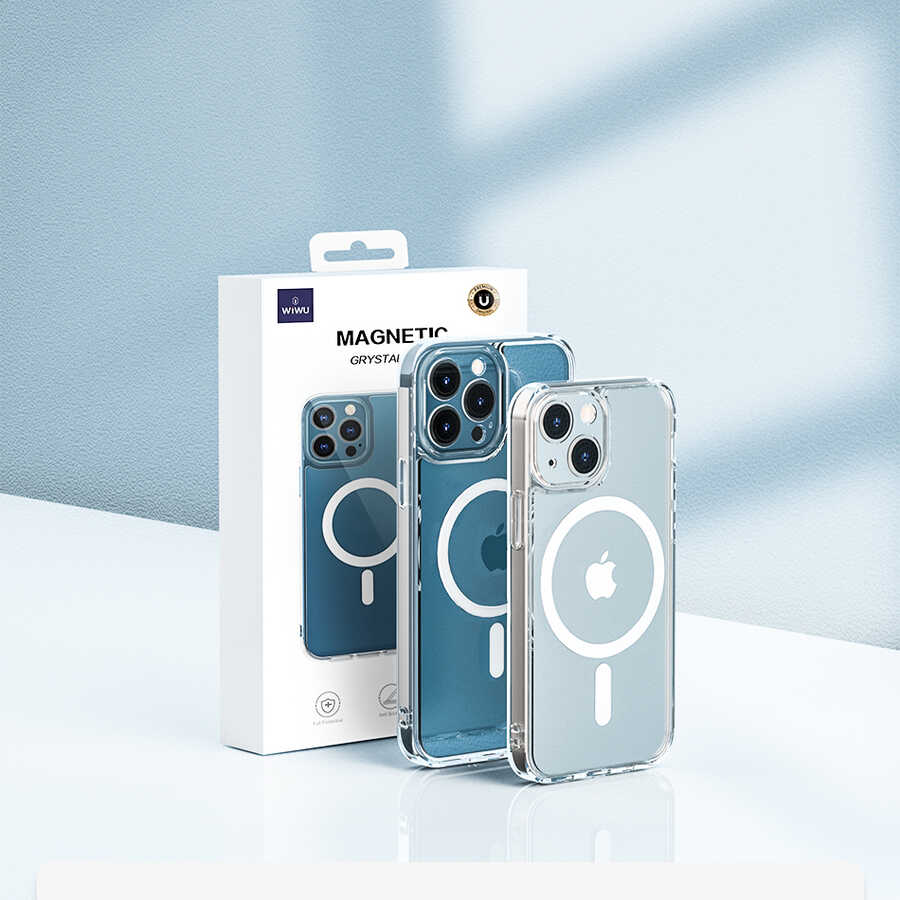 Apple iPhone 13 Pro Uyumlu Kılıf Wiwu Magnetic Crystal Kapak - 1