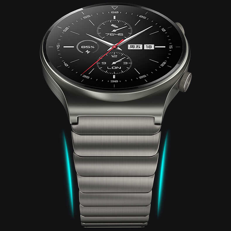 Huawei Honor Magic 2 46mm Uyumlu KRD-35 22mm Metal Kordon - 6