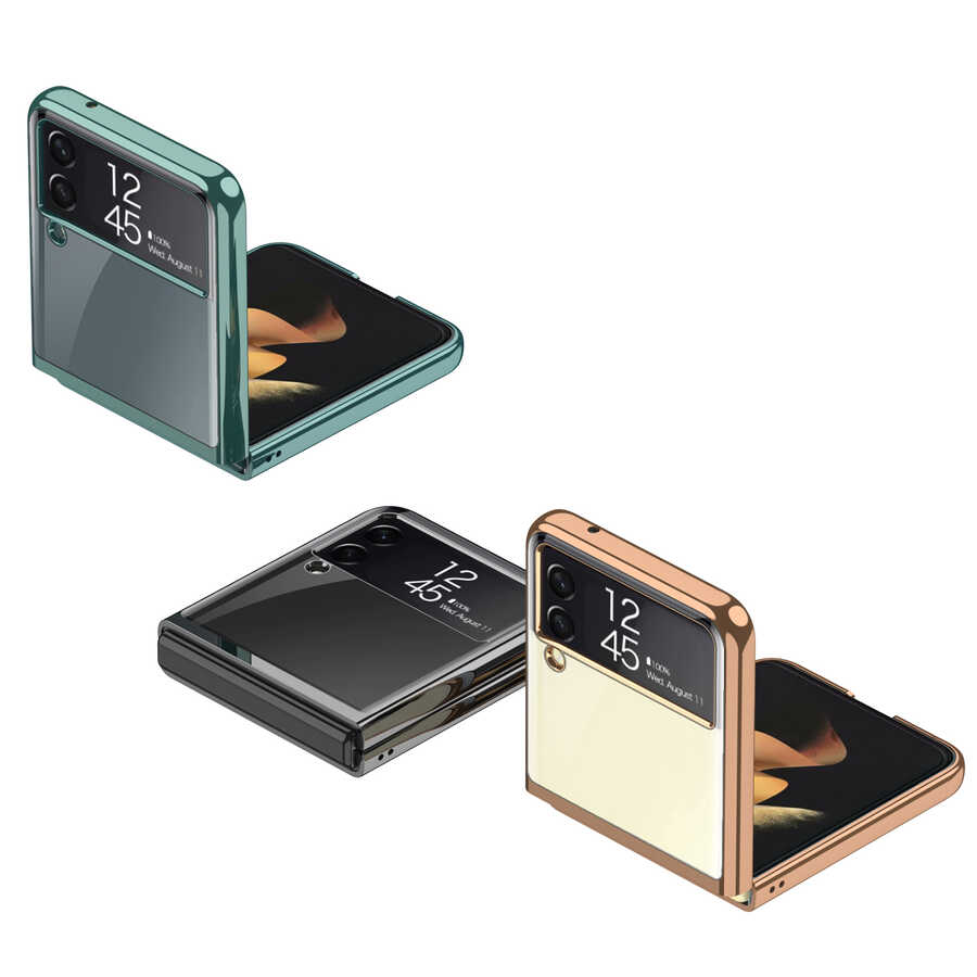Samsung Galaxy Z Flip 3 Uyumlu Kılıf Zore Kıpta Kapak - 2